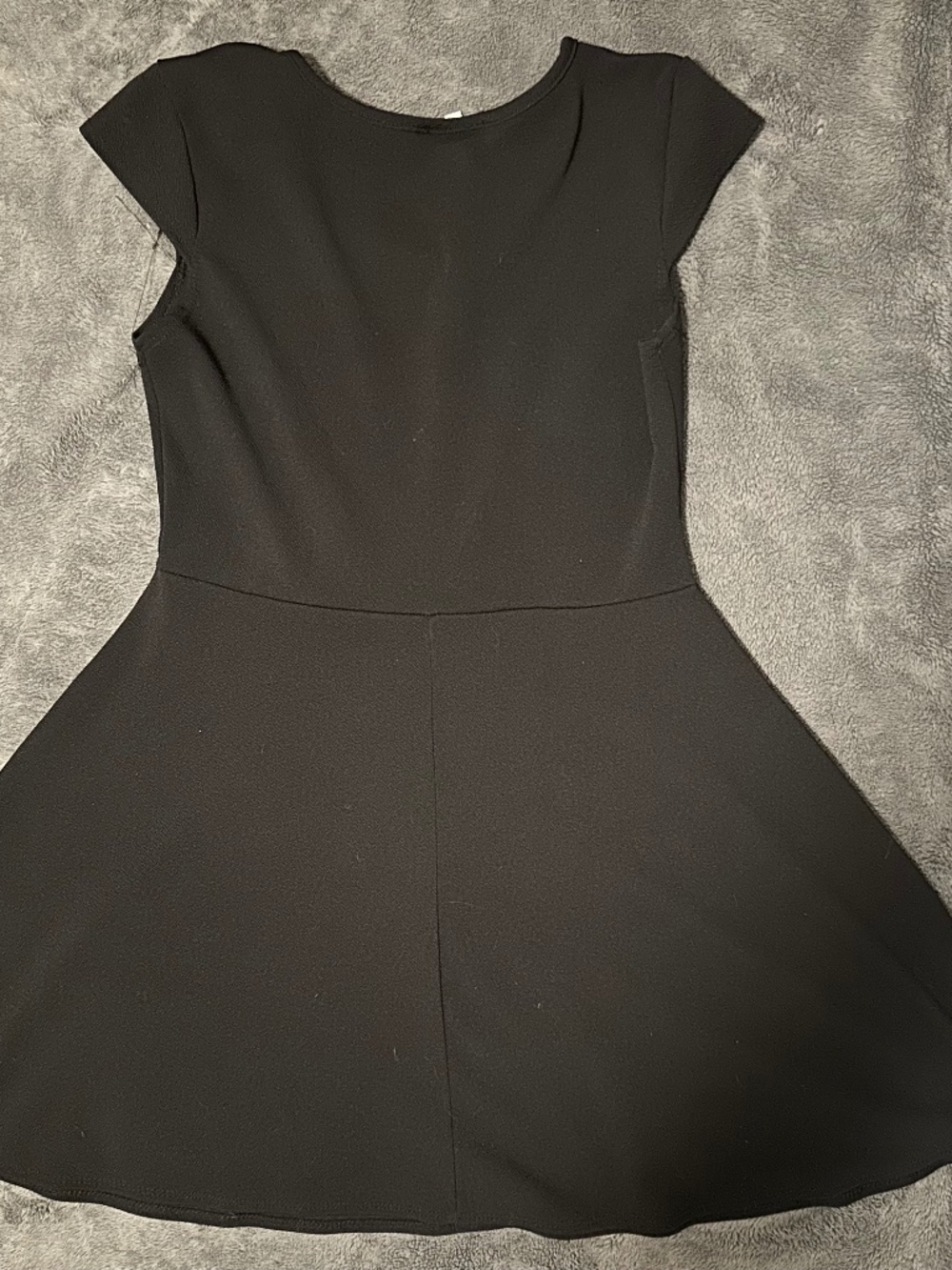 Myth Short Sleeve Black Skater Dress Women’s Large